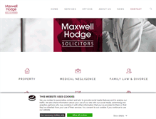 Tablet Screenshot of maxwellhodge.co.uk